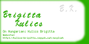 brigitta kulics business card